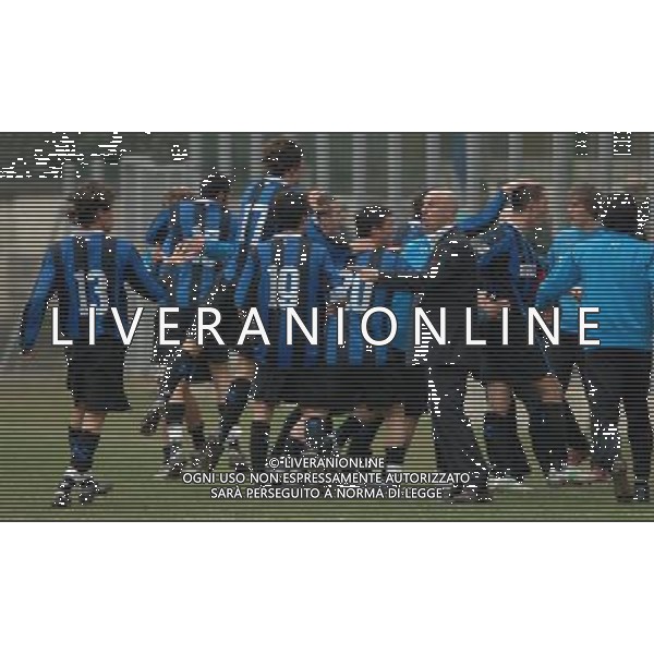 Inter - San Marino 59¡Torneo Mondiale di Calcio Giovanile \'Coppa Carnevale\' di Viareggio - Rosignano Solvay(LI) - 12.02.2007 Nella Foto: Esultanza Inter Ph.Vitez/Ag. Aldo Liverani