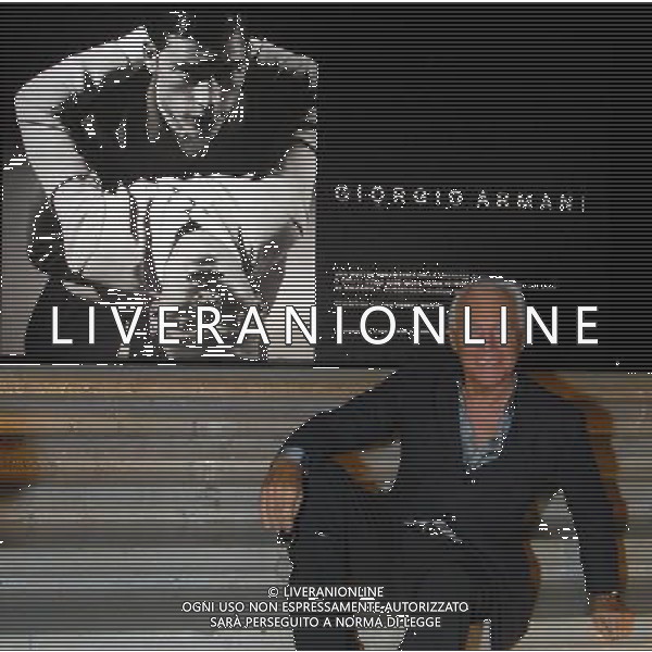 MILANO 19/2/2007 TRIENNALE MOSTRA DEI TRENTA ANNI DI ATTIVITA\' DI GIORGIO ARMANI NELLA FOTO GIORGIO ARMANI FOTO ROMANO/AG ALDO LIVERANI