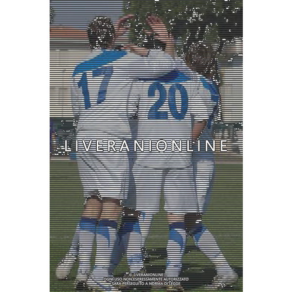 Anderlecht - Empoli finale 3¡-4¡ Posto 59¡ Torneo \'Coppa Carnevale\' di Viareggio 19.02.2007 - Viareggio Nella Foto: esultanza Festeggiamenti Empoli Ph.Vitez/Ag. Aldo Liverani