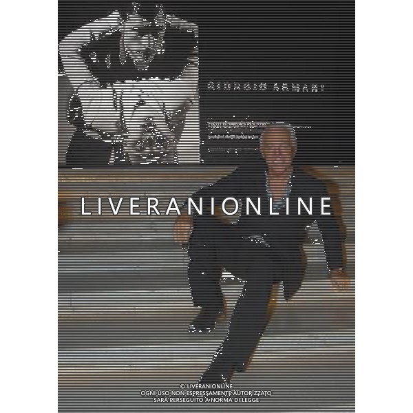 MILANO 19/2/2007 TRIENNALE MOSTRA DEI TRENTA ANNI DI ATTIVITA\' DI GIORGIO ARMANI NELLA FOTO GIORGIO ARMANI FOTO ROMANO/AG ALDO LIVERANI
