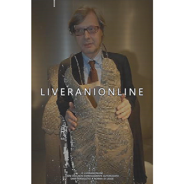 MILANO 19/2/2007 TRIENNALE MOSTRA DEI TRENTA ANNI DI ATTIVITA\' DI GIORGIO ARMANI NELLA FOTO VITTORIO SGARBI FOTO ROMANO/AG ALDO LIVERANI