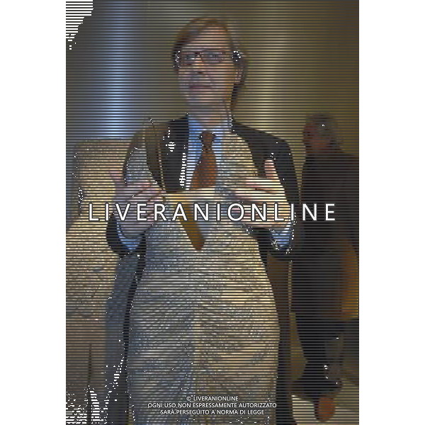 MILANO 19/2/2007 TRIENNALE MOSTRA DEI TRENTA ANNI DI ATTIVITA\' DI GIORGIO ARMANI NELLA FOTO VITTORIO SGARBI FOTO ROMANO/AG ALDO LIVERANI