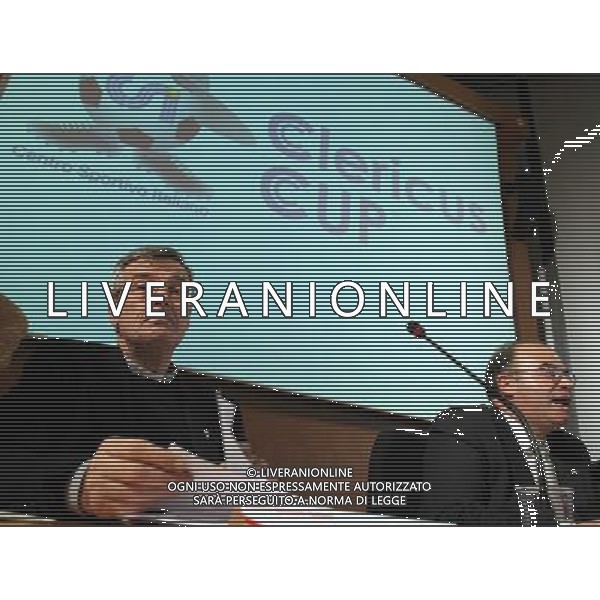 Roma, 20 02 2007 Conferenza stampa di presentazione della \'Clericus Cup\' prima edizione del campionato di calcio per preti e seminaristi provenienti da tutto il mondo promosso dal Csi. Nella foto: Mons. Carlo Mazza. ©Flavio Ianniello / Agenzia Aldo