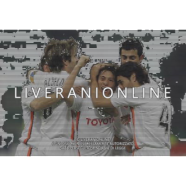 Milano 21/02/2007 Champions League 2006/07 inter-valencia 2:2 nella foto esultanza silva david ph marco luzzani/ag aldo liverani s.a.s.