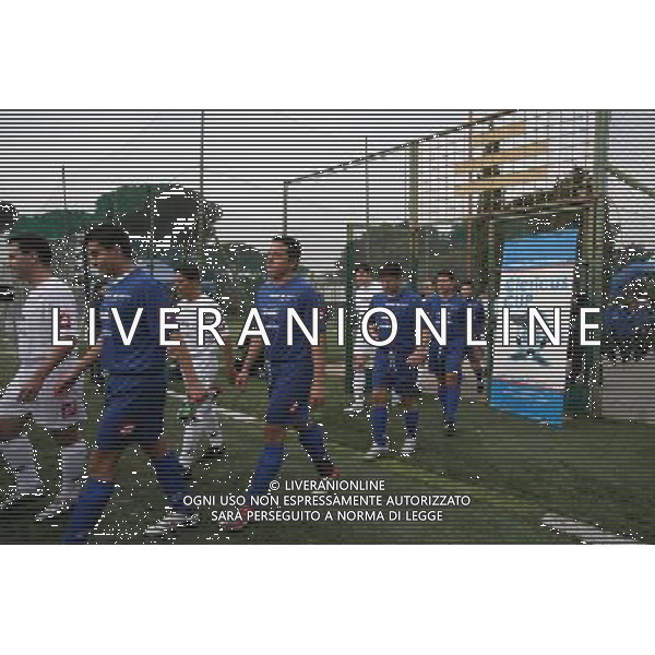 Roma, Oratorio S.Pietro 24 02 2007 Clericus Cup primo campionato di calcio per preti e seminaristi provenienti da tutto il mondo. Partita di inizio torneo il collegio \'Mater Ecclesiae\' (in maglia blu) e \'Gregoriana\' (in maglia bianca). Ph Flavio Ianniello