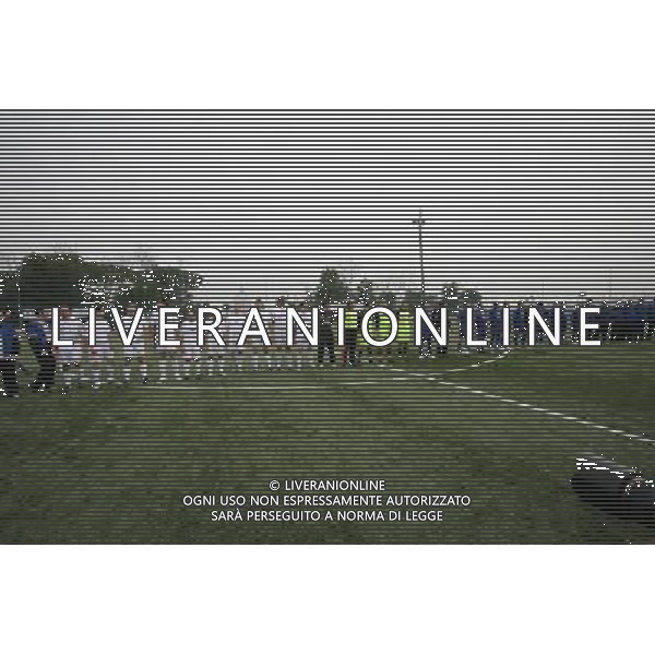 Roma, Oratorio S.Pietro 24 02 2007 Clericus Cup primo campionato di calcio per preti e seminaristi provenienti da tutto il mondo. Partita di inizio torneo il collegio \'Mater Ecclesiae\' (in maglia blu) e \'Gregoriana\' (in maglia bianca). nella foto le due f