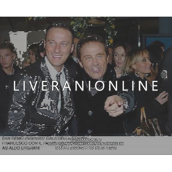 Gala\' della Stampa 57¡ Festival della canzone Italiana San Remo 25/02/2007 nella foto Roby Facchinetti con Francesco (Padre e Figlio) ph Recalcati/Ag. Aldo Liverani