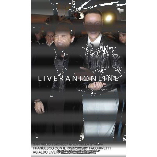 Gala\' della Stampa 57¡ Festival della canzone Italiana San Remo 25/02/2007 nella foto Roby Facchinetti con Francesco (Padre e Figlio) ph Recalcati/Ag. Aldo Liverani