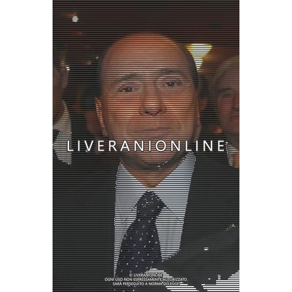 MILANO 26 FEBBRAIO 2007 HOTEL MARRIOTT CENA DI RACCOLTA FONDI ORGANIZZATA DAL COORDINAMENTO REGIONALE DI FORZA ITALIA NELLA FOTO: SILVIO BERLUSCONI PH FRANCESCO-AG ALDO LIVERANI