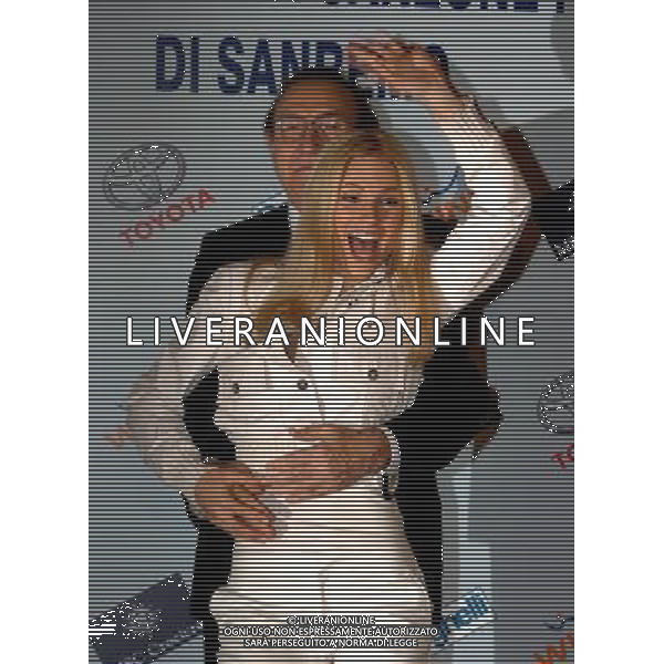 SAN REMO 28/2/2007 57° FESTIVAL DELLA CANZONE ITALIANA NELLA FOTO MICHELLE HUNZIKER E PIPPO BAUDO FOTO AG ALDO LIVERANI