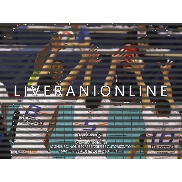 milano 03-03-2007 ergo volley land 2007 tim cup A1 final four m. roma volley - maggiora latina nella foto hernandez, vissotto, fortunato e grbic ph marco luzzani/ag. aldo liverani s.a.s.