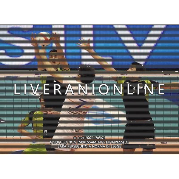 milano 03-03-2007 ergo volley land 2007 tim cup A1 final four m. roma volley - maggiora latina nella foto mattera, kooistra e savani ph marco luzzani/ag. aldo liverani s.a.s.