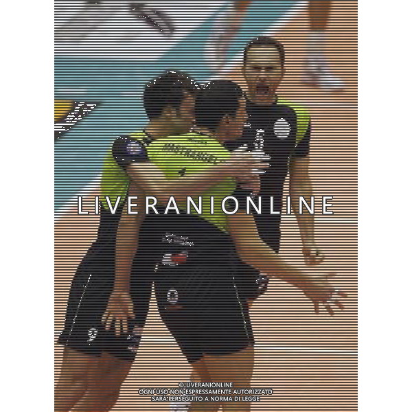 milano 03-03-2007 ergo volley land 2007 tim cup A1 final four m. roma volley - maggiora latina nella foto esultanza m. roma volley ph marco luzzani/ag. aldo liverani s.a.s.