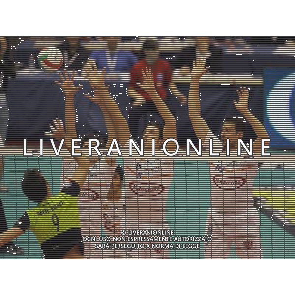 milano 03-03-2007 ergo volley land 2007 tim cup A1 final four m. roma volley - maggiora latina nella foto molteni, fortunato, grbic e mattera ph marco luzzani/ag. aldo liverani s.a.s.