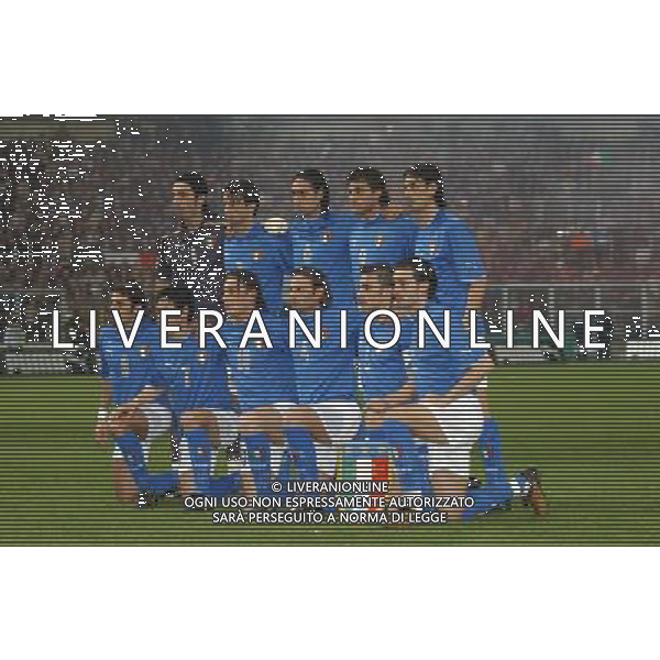 ITALIA-FINLANDIA 29-03-2003 NELLA FOTO BUFFON-PANUCCI-NESTA-VIERI-DELVECCHIO PERROTTA-CAMORANESI-TOTTI-ZANETTI-CANNAVARO- ZAMBROTTA FOTO MARCO LUZZANI-AGENZIA ALDO LIVERANI