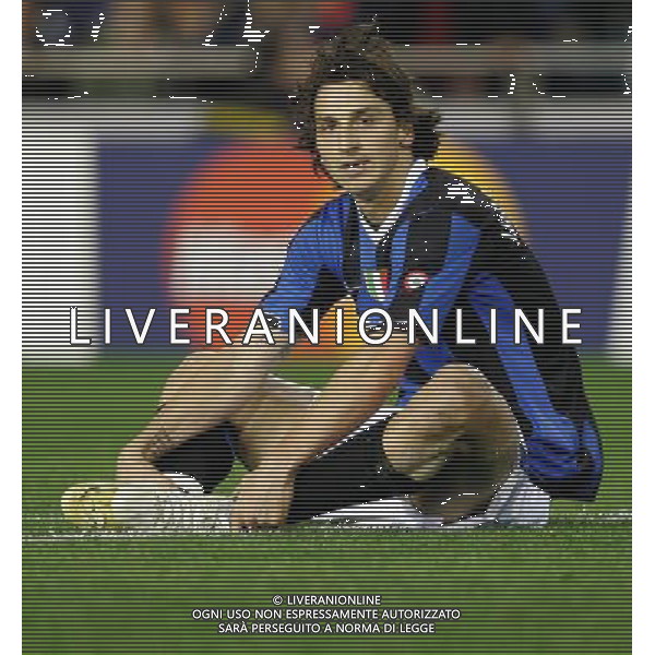 VALENCIA-INTER CHAMPIONS LEAGUE 06/03/2007 NELLA FOTO ZLATAN IBRAHIMOVIC FOTO ANDREOLI-ALDO LIVERANI