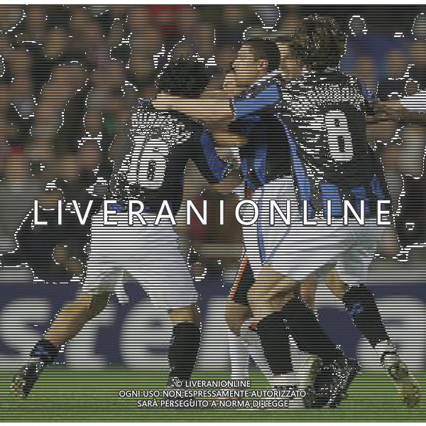 VALENCIA-INTER CHAMPIONS LEAGUE 06/03/2007 NELLA FOTO RISSA A FINE GARA BURDISSO FOTO ANDREOLI-ALDO LIVERANI