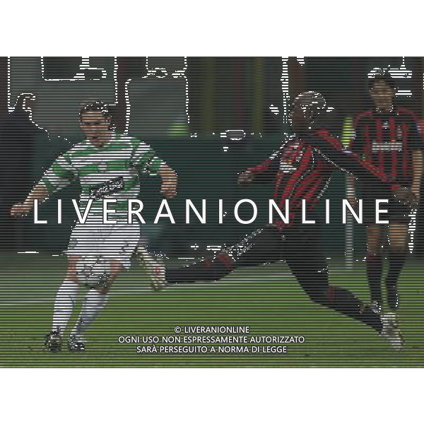 Milan - Celtic Glasgow Champions League Ottavi di Ritorno 07/03/2007 nella foto telfer e seedorf clarence ph luzzani/Ag. Aldo Liverani