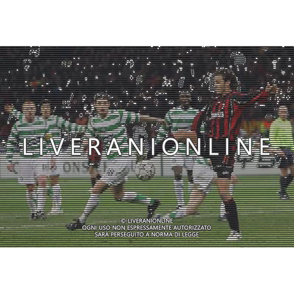 Milan - Celtic Glasgow Champions League Ottavi di Ritorno 07/03/2007 nella foto alberto gilardino ph luzzani/Ag. Aldo Liverani