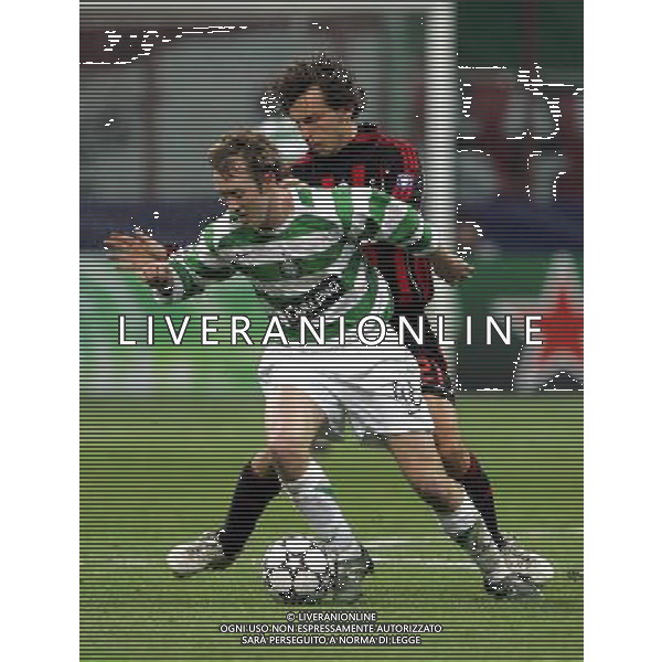 Milano 07/03/2007 Champions League 2006/07 milan-celtic 1:0 nella foto McManus stephen e pirlo andrea ph marco luzzani/ag aldo liverani s.a.s.
