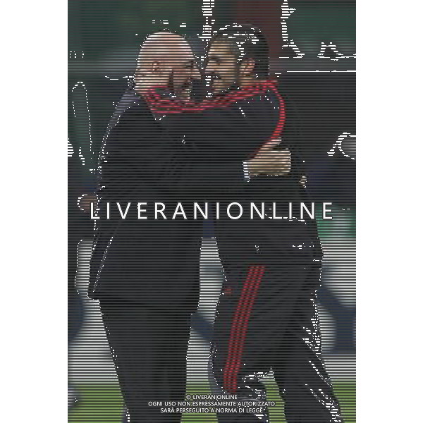 Milano 07/03/2007 Champions League 2006/07 milan-celtic 1:0 nella foto galliani adriano esulta con gattuso gennaro ph marco luzzani/ag aldo liverani s.a.s.