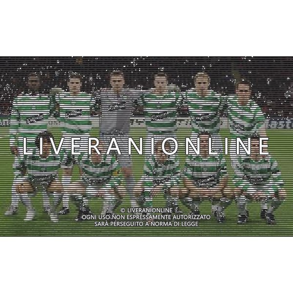Milano 07/03/2007 Champions League 2006/07 milan-celtic 1:0 nella foto formazione celtic ph marco luzzani/ag aldo liverani s.a.s.