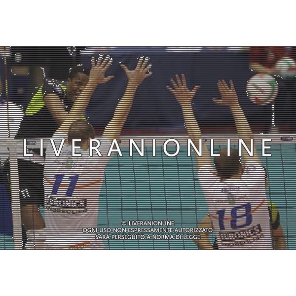 Milano 03/03/2007 TIM CUP A1Final Four 2007 M. Roma Volley - Maggiora Latina nella foto hernandez osvaldo, zanuto bruno e bjelica novica ph marco luzzani/ag aldo liverani s.a.s.