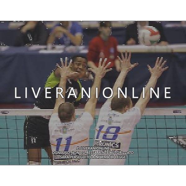 Milano 03/03/2007 TIM CUP A1Final Four 2007 M. Roma Volley - Maggiora Latina nella foto hernandez osvaldo, zanuto bruno e bjelica novica ph marco luzzani/ag aldo liverani s.a.s.