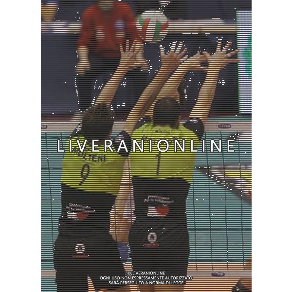 Milano 03/03/2007 TIM CUP A1Final Four 2007 M. Roma Volley - Maggiora Latina nella foto molteni marco e mastrangelo luigi ph marco luzzani/ag aldo liverani s.a.s.