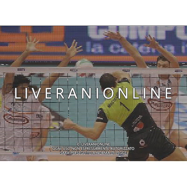 Milano 03/03/2007 TIM CUP A1Final Four 2007 M. Roma Volley - Maggiora Latina nella foto fortunato francesco, mastrangelo luigi e leandro vissotto neves ph marco luzzani/ag aldo liverani s.a.s.