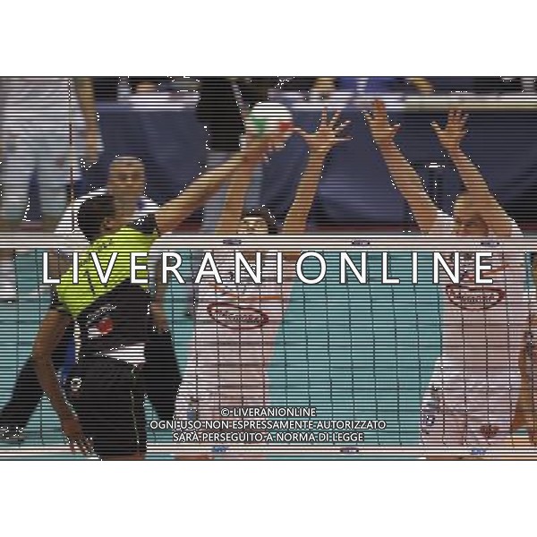 Milano 03/03/2007 TIM CUP A1Final Four 2007 M. Roma Volley - Maggiora Latina nella foto hernandez osvaldo, mattera giordano e bjelica novica ph marco luzzani/ag aldo liverani s.a.s.