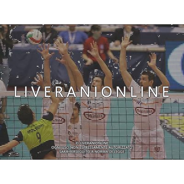 Milano 03/03/2007 TIM CUP A1Final Four 2007 M. Roma Volley - Maggiora Latina nella foto mattera giordano, fortunato francesco, grbic vladimir e mattioli francesco ph marco luzzani/ag aldo liverani s.a.s.