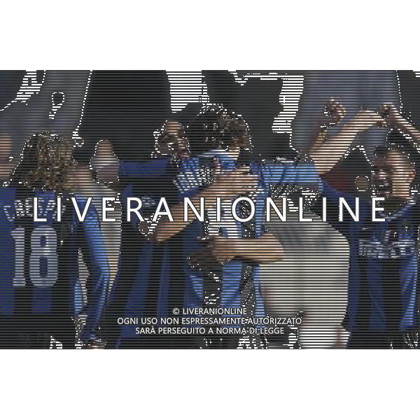 ASCOLI-INTER SERIE A TIM 2007 NELLA FOTO Ibraimovic festeggia con compagni - Inter AG ALDO LIVERANI