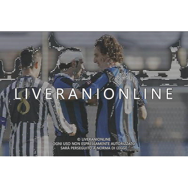 ASCOLI-INTER SERIE A TIM 2007 NELLA FOTO Ibraimovic festeggia con figo - Inter AG ALDO LIVERANI