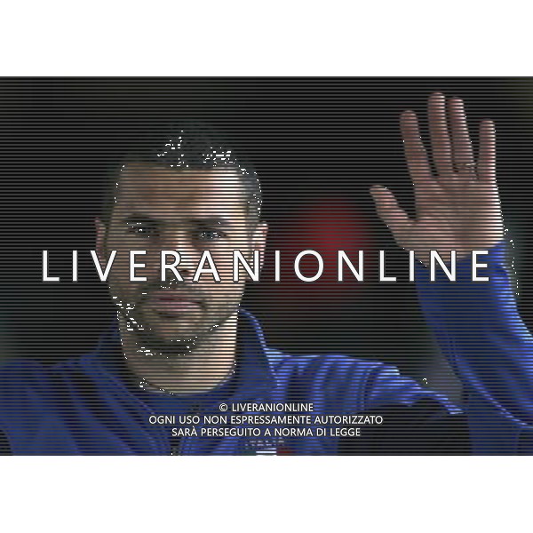 Raduno della Nazionale Italiana a Coverciano (Fi) 20/03/2007 nella foto max Tonetto, nuovo giocatore convocato dal CT Donadoni, durante l\' allenamento di questa mattina ph Bucco/Ag. Aldo Liverani