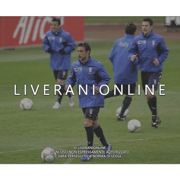 Allenamento della Nazionale Italiana a Coverciano 20/03/2007 nella foto Fabio Quagliarella, prima volta in azzurro, durante gli allenamenti ph Bucco/Ag. Aldo Liverani