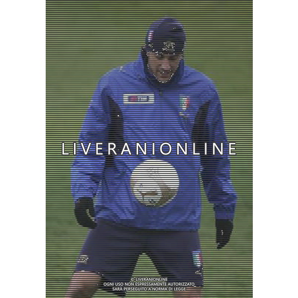 Allenamento della Nazionale Italiana a Coverciano 20/03/2007 nella foto Luca Toni, durante gli allenamenti di oggi pomeriggio a Coverciano. ph Bucco/Ag. Aldo Liverani