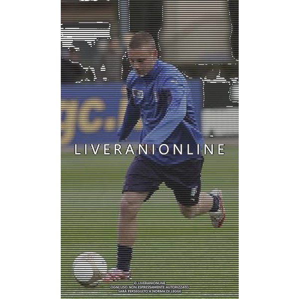 COVERCIANO 21/03/2007 NELLA FOTO Daniele De Rossi durante gli allenamenti a Coverciano oggi pomeriggio. AG ALDO LIVERANI