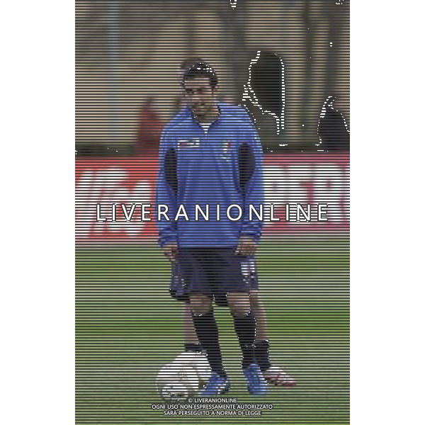 COVERCIANO 21/03/2007 NELLA FOTO Quagliarella durante gli allenamenti a Coverciano oggi pomeriggio. AG ALDO LIVERANI