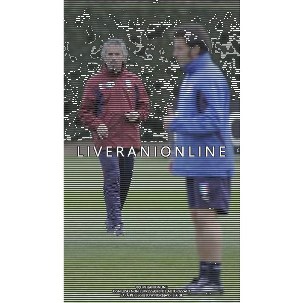 COVERCIANO 21/03/2007 NELLA FOTO Il CT Donadoni AG ALDO LIVERANI