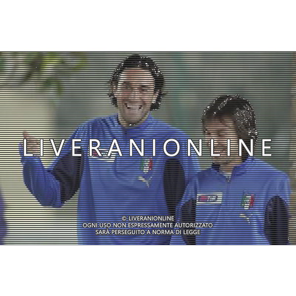 COVERCIANO 21/03/2007 NELLA FOTO Pirlo e Toni AG ALDO LIVERANI