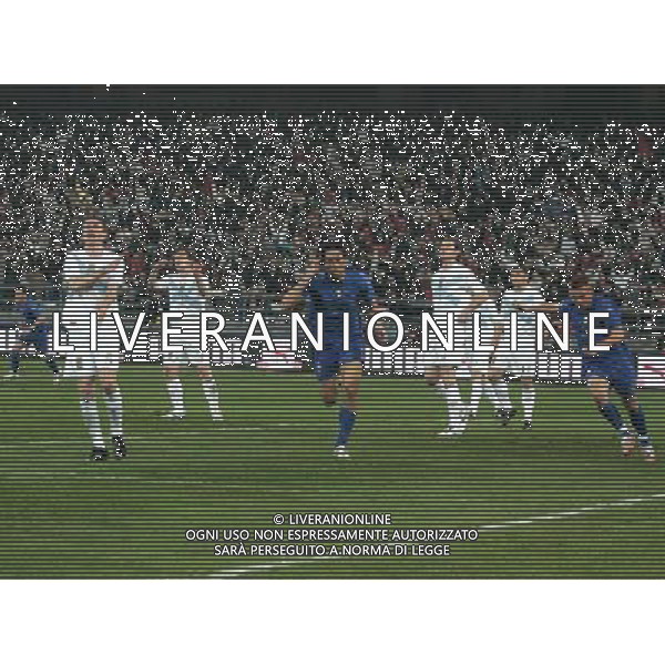 Italia - Scozia - Qualificazioni EURO 2008 Bari - 28 / 03 / 2007 - Stadio \'San Nicola\' - nella foto: esultanza dopo il Gol di Luca Toni ph Corradetti / ag. Aldo Liverani