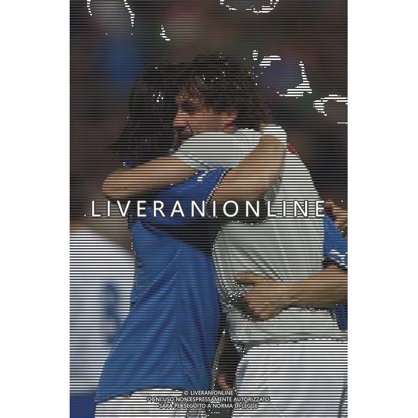 italia-finlandia 29/03/2003 nella foto vieri-totti foto aldo liverani