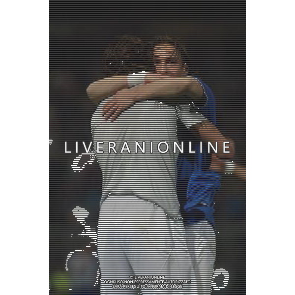 italia-finlandia 29/03/2003 nella foto vieri-totti foto aldo liverani