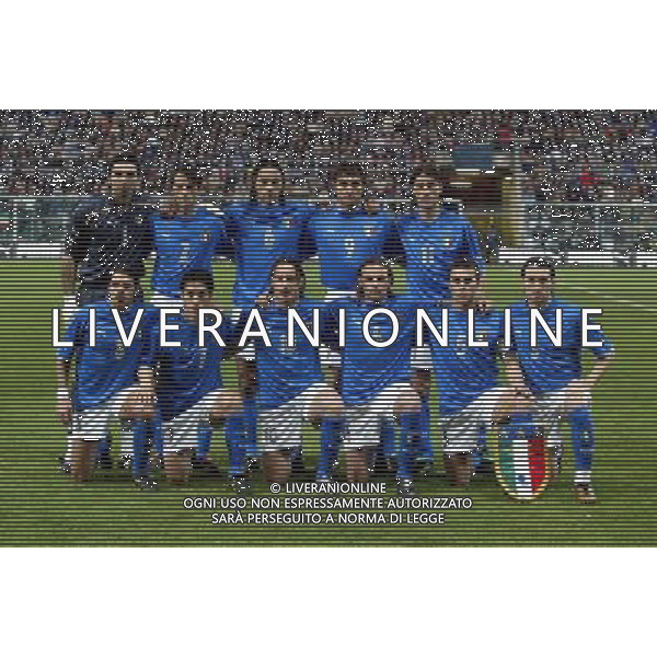 italia-finlandia 29/03/2003 nella foto formazione italia foto aldo liverani