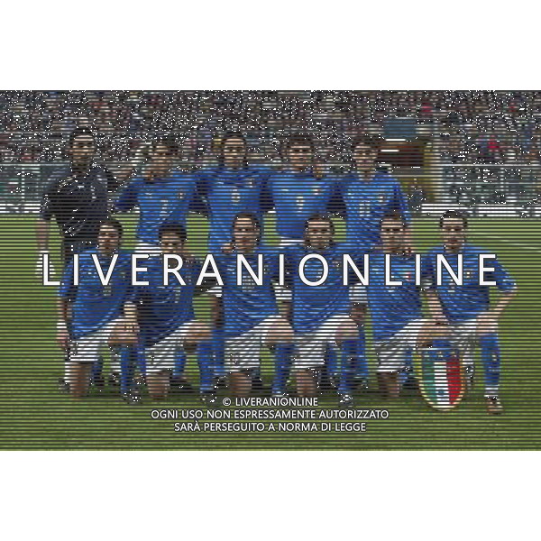 italia-finlandia 29/03/2003 nella foto formazione italia foto aldo liverani