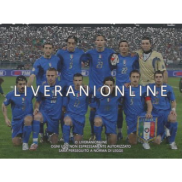 Bari - 28 / 03 / 2007 - Stadio \'San Nicola\' - Qualificazioni EURO 2008 - Italia Vs Scozia (2-0) - nella foto: La formazione della Nazionale Italiana ph Corradetti / ag. Aldo Liverani