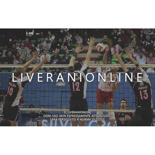 MILANO 1/4/2007 PALALIDO CAMPIONATO ITALIANO DI VOLLEY A2 SPARKLING-SALENTO NELLA FOTO MURO DELLA SPARKLING FOTO ROMANO/AG ALDO LIVERANI