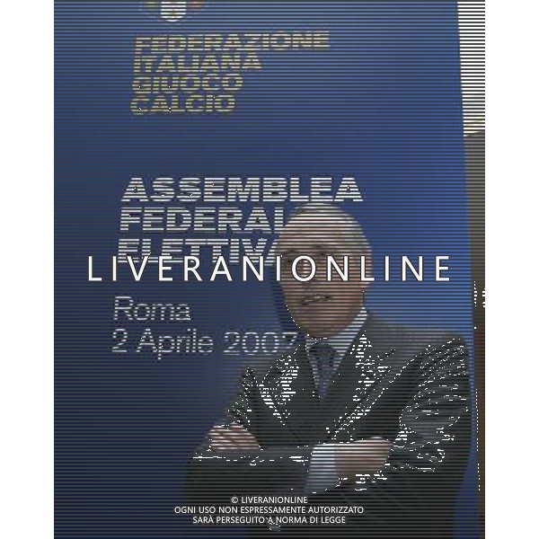 Roma - 02 / 04 / 2007 - Hotel Marriott - Elezione del Presidente Federale - nella foto: Giancarlo ABETE ph Corradetti / ag. Aldo Liverani