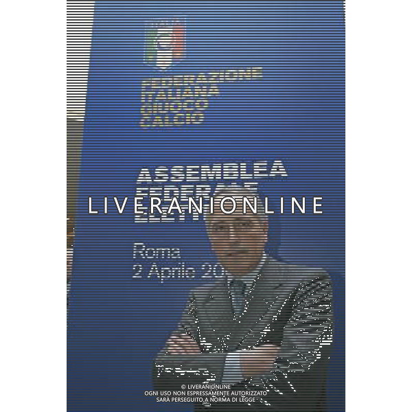 Roma - 02 / 04 / 2007 - Hotel Marriott - Elezione del Presidente Federale - nella foto: Giancarlo ABETE ph Corradetti / ag. Aldo Liverani